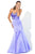 Blush - Beaded Sweetheart Satin Trumpet Gown 9304 in Purple