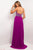 Blush - Strapless Sequined Long Dress 9587 in Purple