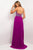 Blush - Strapless Sequined Long Dress 9587 in Purple