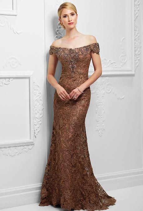 Ivonne D for Mon Cheri - 117D71 A-Line Gown in Brown