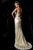 Janique - Sequined and Laced  Sweetheart Long Gown 341  In Silver, White