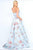 Ieena Duggal  - Bustier Dress Style 25507I in Blue