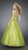 La Femme - 11788 Multi-Toned Lace Appliqued Strapless Ball Gown in Green and Gold
