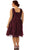 Ruched V-Neck Tulle A-Line Cocktail Dress SC8074