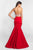Blush - C1014 Two Piece Embellished Mermaid Dress In Red