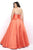 Mikado Strapless Pleated A-line Evening Gown 5626W
