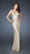 La Femme - Sequined Strapless Sweetheart Sheath Gown 18917 In Neutral