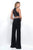 Blush - Two-Piece Beaded High Neck Pantsuit  11260 In Black