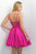 Blush - Zip Detail Sweetheart A-Line Dress 11177 In Pink