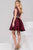 Gorgeous Lace Ornate V-Neck A-Line Cocktail Dress 47660