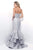 Blush - Embellished Sweetheart Mikado Mermaid Gown  11215 In Gray