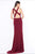 Ieena Duggal  - Cap Gown Style 25354I in Red