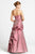 Blush - Rose Embellished Sequined Long Dress 9214 In Pink