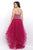 Beaded Layered Long Dress 11271W