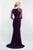 Blush - S2031 Illusion Jewel Neck Jersey Sheath Gown In Black