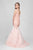 Terani Couture - Charming Beaded V-neck Mermaid Gown 1721GL4461 in Pink
