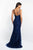 Intrigue - 409 Sequin Sweetheart Sheath Dress In Blue