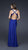 La Femme - Appealing Beaded V-Neck Chiffon Sheath Dress 16507 in Blue