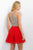 Crystal Embellished Halter Style A-Line Short Dress 11186