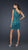 La Femme - 17093 Glittering Tasseled Asymmetrical Sheath Cocktail Dress In Green