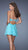 La Femme - Finely-Ruched Sweetheart A-Line Chiffon Cocktail Dress 19433 In Blue