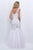 Blush - Lace Embroidered Sweetheart Tulle Trumpet Gown 11346 In White and Purple