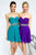 Strapless Twisted Ruched Sweetheart Short Dress with Jewel Waistband JVN90088