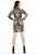 Ieena Duggal  - Two Sleeve Dress Style 25434I in Black and Multi-Color