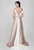 Terani Couture - Sophisticated Floral Embroidered Off The Shoulder A-line Gown 1721M4702 in White