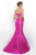Blush - Rich Embroidered Two-Piece Trumpet Gown 11341 in Pink and Multi-Color