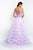 Intrigue - 418 Embellished Deep V-neck Ballgown In Purple