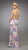 La Femme - Sleeveless Ruched V-neck A-line Dress 12371 in Purple and Print