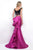 Two Piece Off Shoulder Cropped Top Trumpet Gown 11201