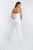 Blush - C1004 Swirl Beaded Sweetheart Mermaid Dress In White
