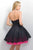 Blush - Embellished Sweetheart Mikado A-Line Dress 11178 In Black and Pink