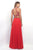 Jeweled Halter Two Piece Chiffon Dress 11329