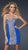La Femme - Crystal-Crusted Panel Sheath Cocktail Dress 17156 In Blue