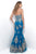 Blush - 11269 Strapless Sweetheart Gown with Gold Lace Applique