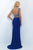 Two-Piece Beaded Top and Open Back Gown 11000