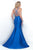 Blush - Sweetheart Long Mikado Mermaid Gown 11219 in Blue