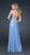 La Femme - 17318 Sizzling Embellished and Pleated Sweetheart Sheath Gown In Blue