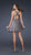 La Femme - Interweaved V-Neck A-Line Cocktail Dress with Bow Accents 17044 In Gray