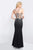 Intrigue - 402 Embellished Bateau Sheath Dress In Black