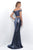 Lustrous Off-the-Shoulder Cropped Top Two-Piece Dress 11296