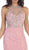 May Queen - Jeweled Sheer Halter Sheath Prom Dress