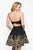 Blush Couture - C1123 Gold Lace Applique Mikado A-line Dress