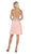 May Queen - MQ1646 Embroidered Halter A-line Dress In Pink