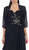 May Queen - Ruched Evening Gown with Quarter Length Jacket in Black