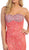 Dancing Queen - 8072 Strapless Beaded Foliage Motif Prom Gown In Orange