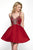 Blush Couture - C1106 Bead Embellished V-Neck Cocktail Dress